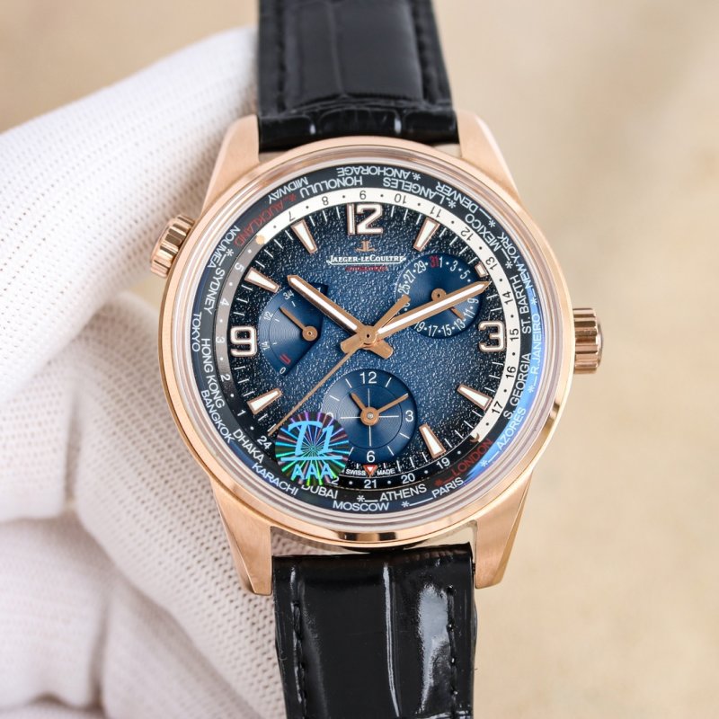 Jaeger-LeCoultre Geographic WT World Time 42mm Blue Black Watch view