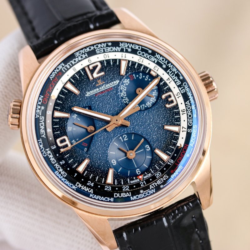 Jaeger-LeCoultre Geographic WT World Time 42mm Blue Black Watch view