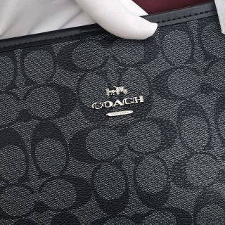 Coach City Tote Bag Charcoal Monogram view 5