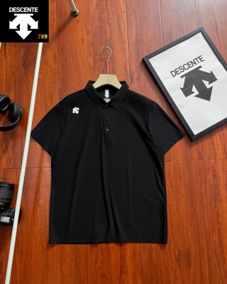 Descente Ice-Cool Speed-Dry Polo Shirt Black