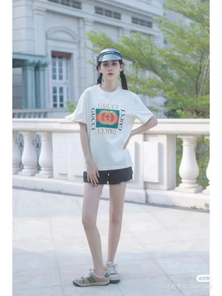 Gucci Logo Print White T-Shirt