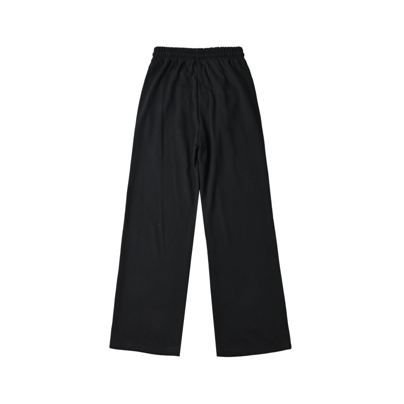 Black Drawstring Cargo Pants with Utility Pockets view