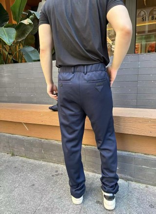Prada Navy Technical Trousers