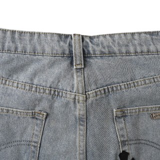 Chrome Hearts Cross Embroidery Denim Shorts Light Blue view 10