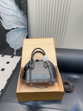 Louis Vuitton Alma BB Monogram Canvas Black Handbag