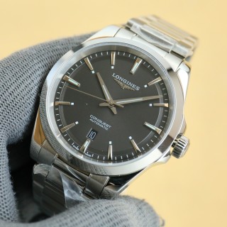 Longines Conquest Automatic Black Dial Steel Watch 41mm view 4
