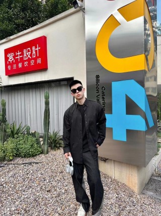 Balenciaga Black Logo Overshirt view 5