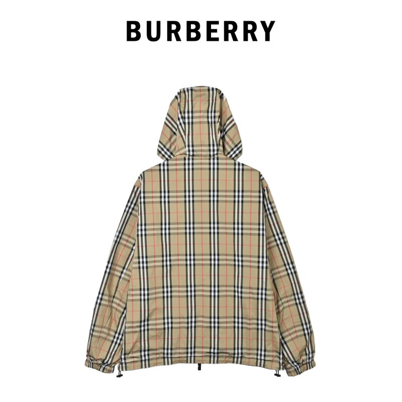 Burberry Vintage Check Hooded Jacket Beige view