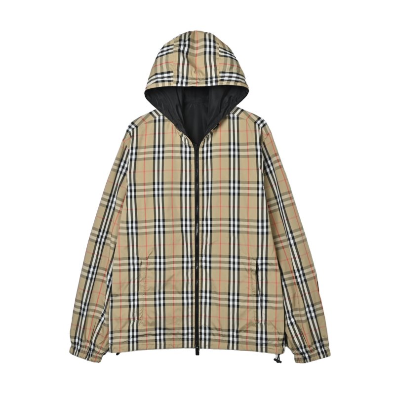 Burberry Vintage Check Hooded Jacket Beige view