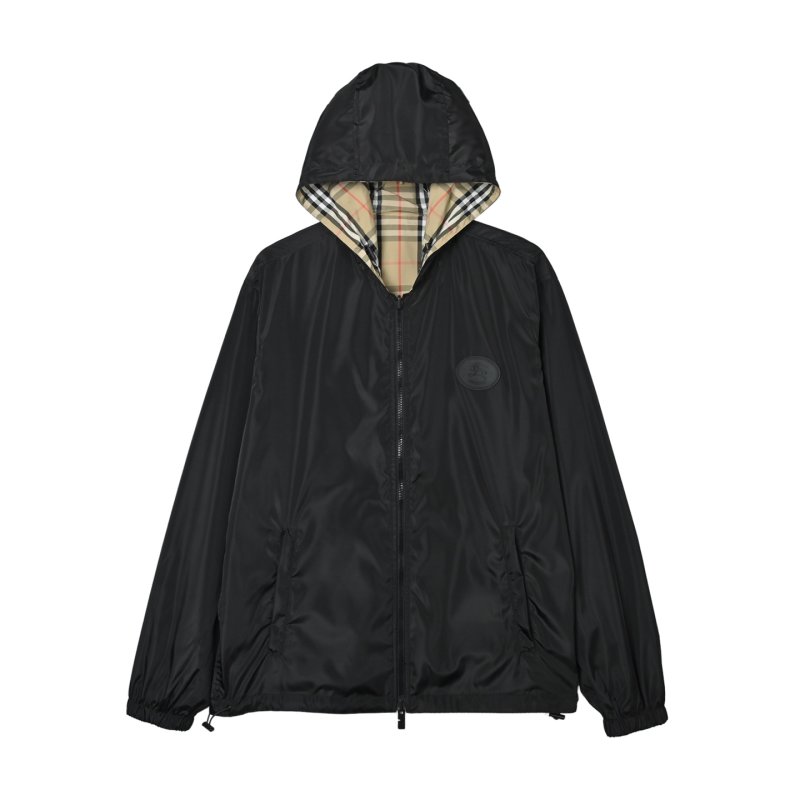 Burberry Vintage Check Hooded Jacket Beige view