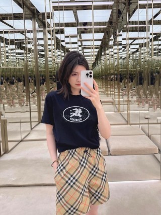 Burberry Black Logo Print Short Sleeve T-Shirt view 5