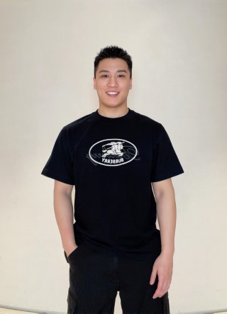 Burberry Black Logo Print Short Sleeve T-Shirt view 7