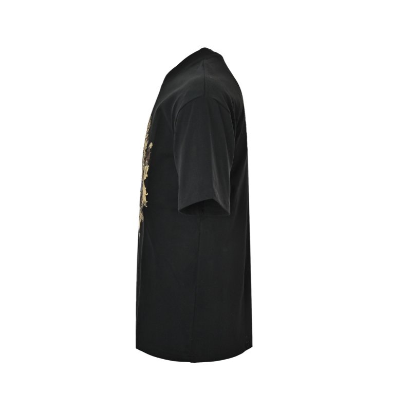 Gucci Black Crest Embroidered T-Shirt view