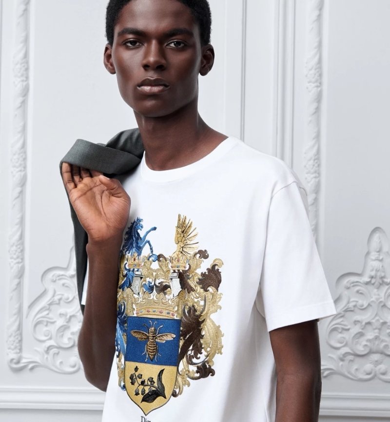 Dior Heraldic Crest White T-Shirt