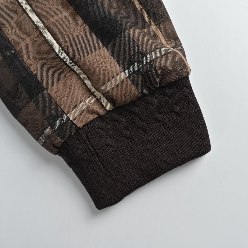 Louis Vuitton Brown Plaid Zip Hoodie Jacket view