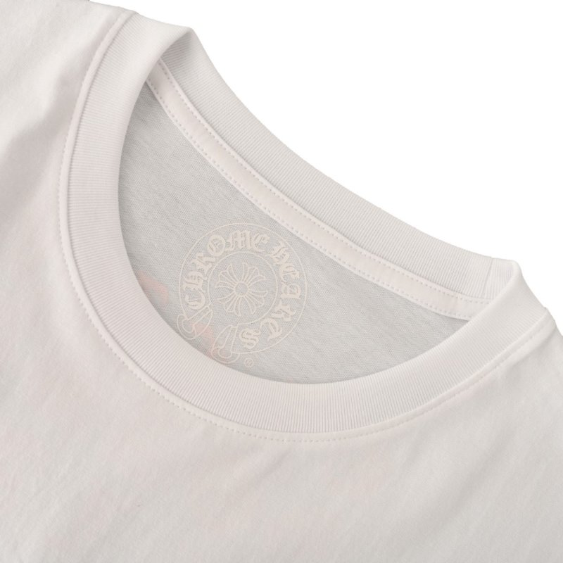 White Pocket Short Sleeve T-Shirt with Text Print view