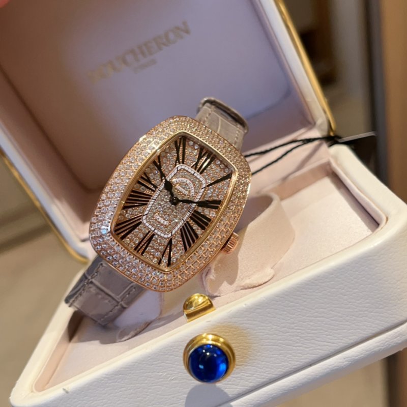 Franck Muller Ellipse Diamond Starry Watch Lavender Strap view