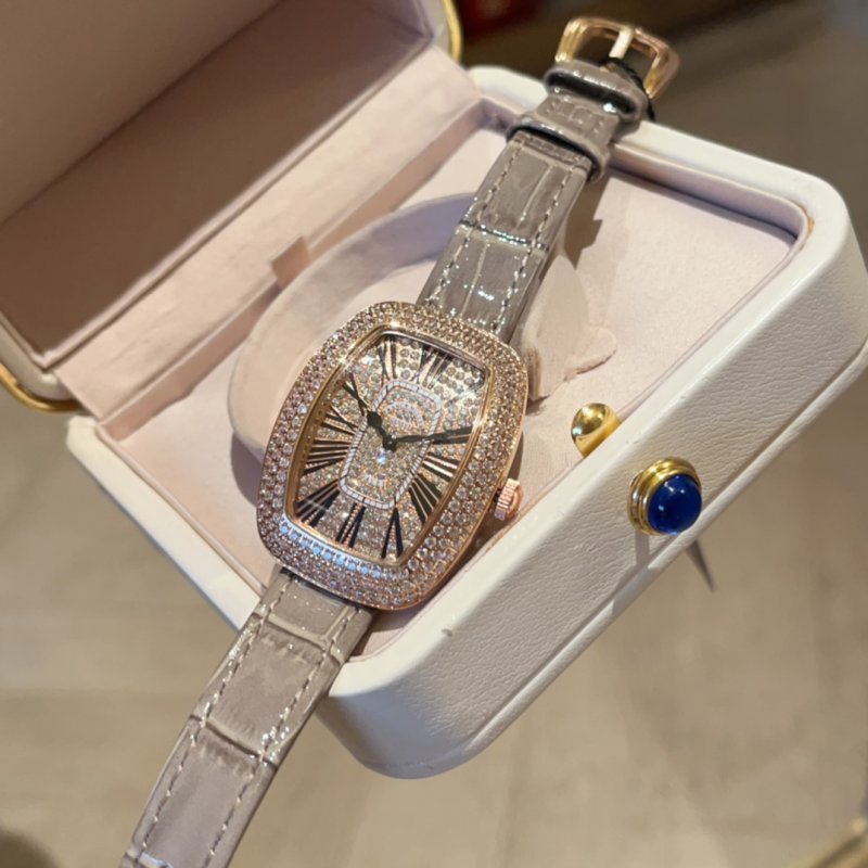 Franck Muller Ellipse Diamond Starry Watch Lavender Strap view