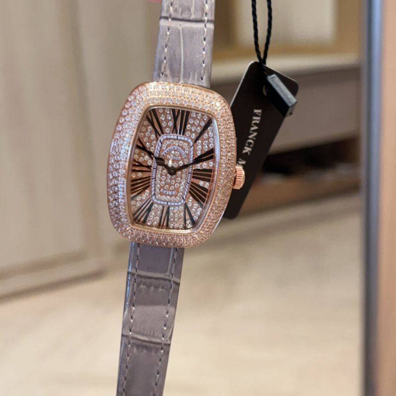 Franck Muller Ellipse Diamond Starry Watch Lavender Strap view