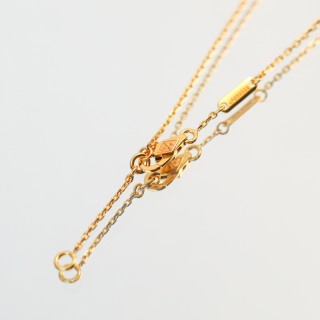 Van Cleef & Arpels Mini Four Leaf Clover Gold Necklace view 9
