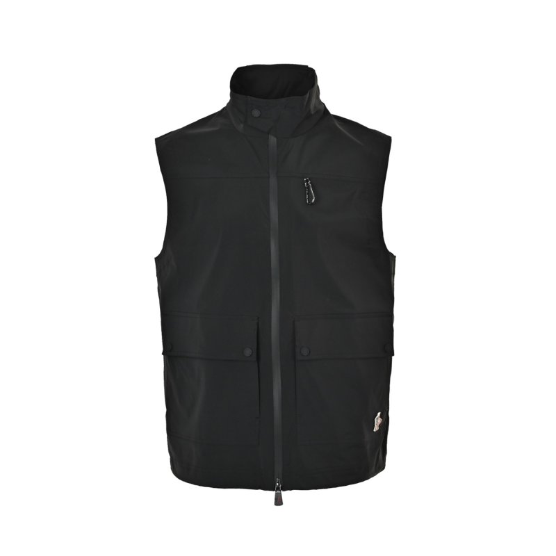 Stone Island Black Nylon Gilet Vest view