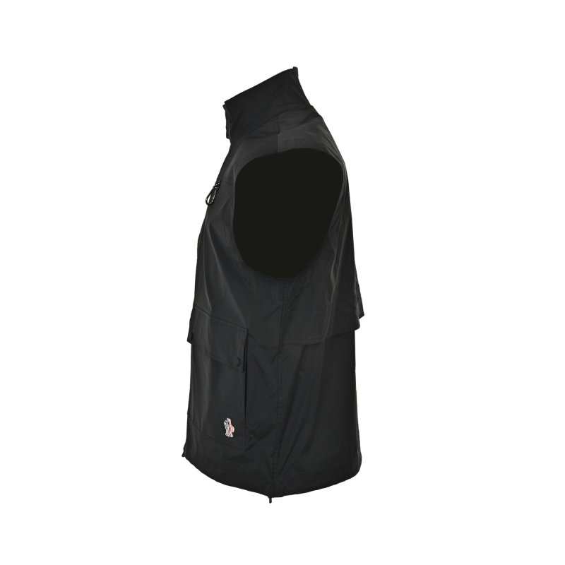 Stone Island Black Nylon Gilet Vest view