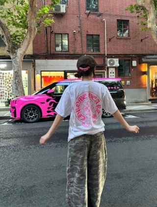 Chrome Hearts White Graphic Logo T-Shirt