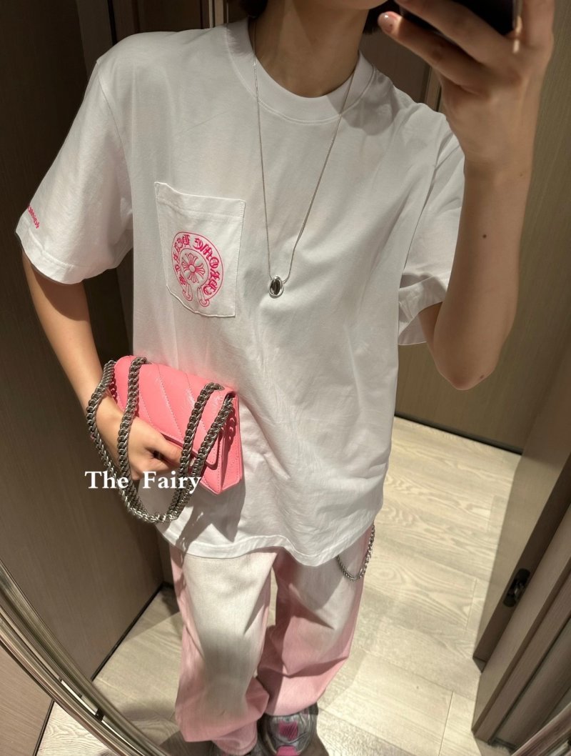 Chrome Hearts White Graphic Logo T-Shirt view