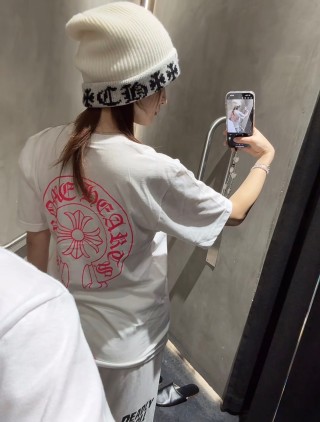 Chrome Hearts White Graphic Logo T-Shirt view 6