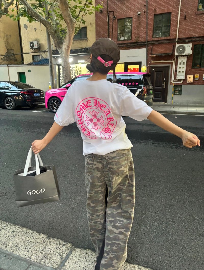 Chrome Hearts White Graphic Logo T-Shirt view