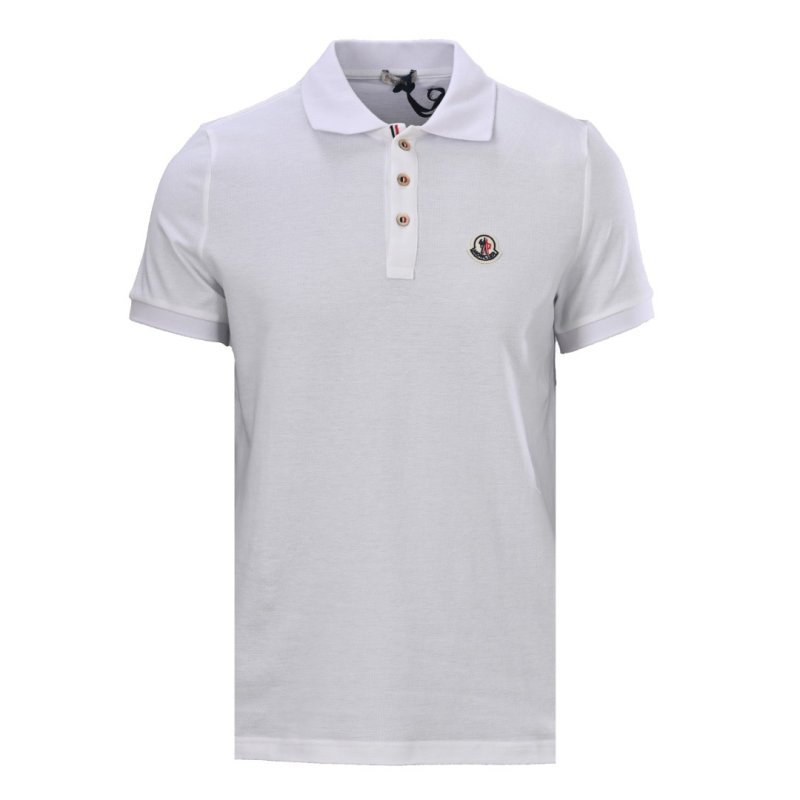 Moncler Classic White Polo Shirt view