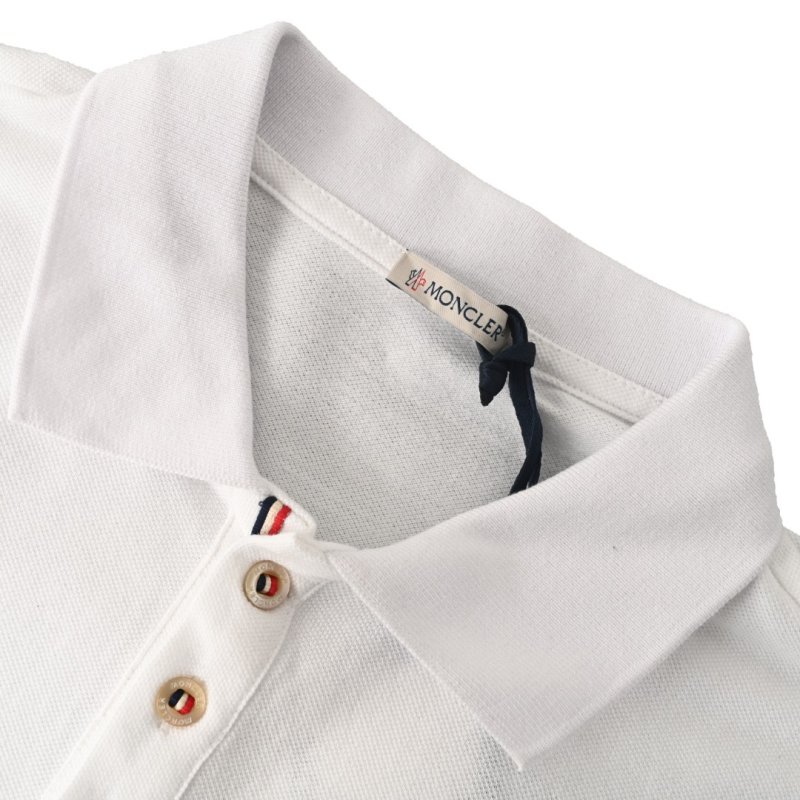 Moncler Classic White Polo Shirt view