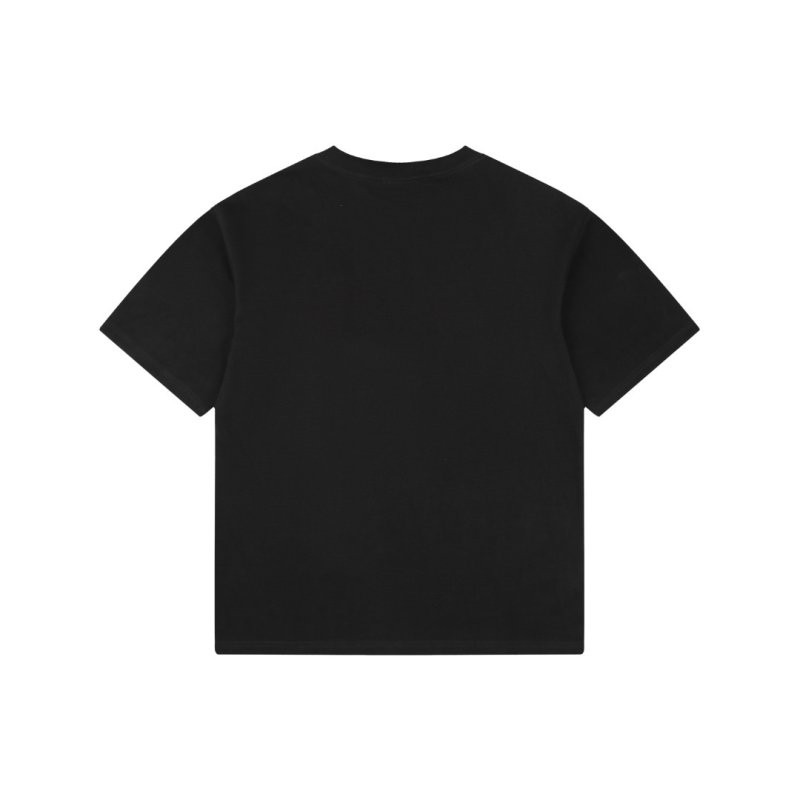 Balenciaga Blue Logo Black T-Shirt view