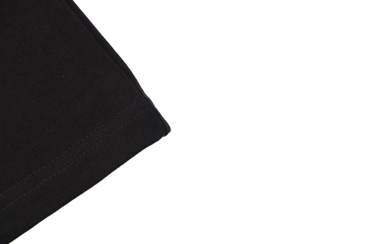 Balenciaga Blue Logo Black T-Shirt view