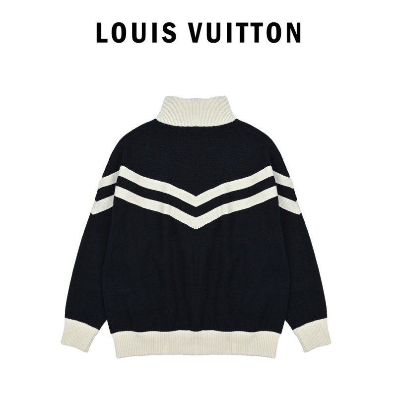 Navy & White Stripe Zip-Up Track Jacket view