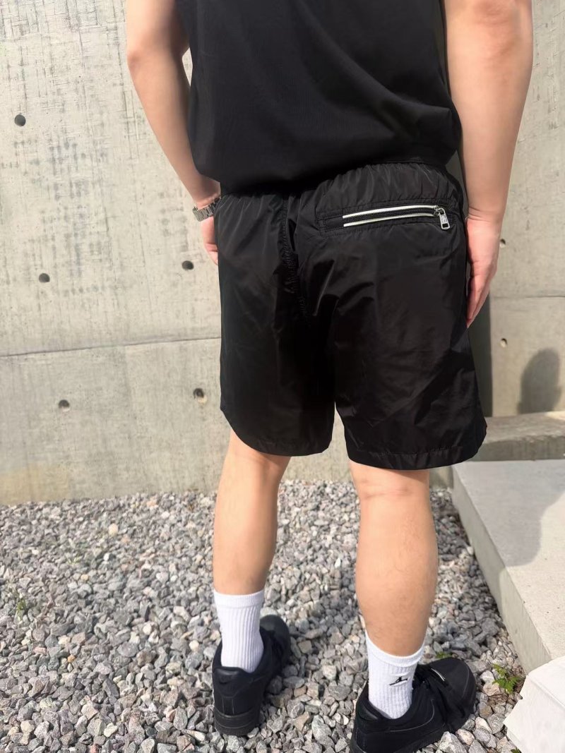 Black Mesh Athletic Shorts view