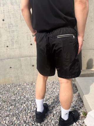Black Mesh Athletic Shorts view 3