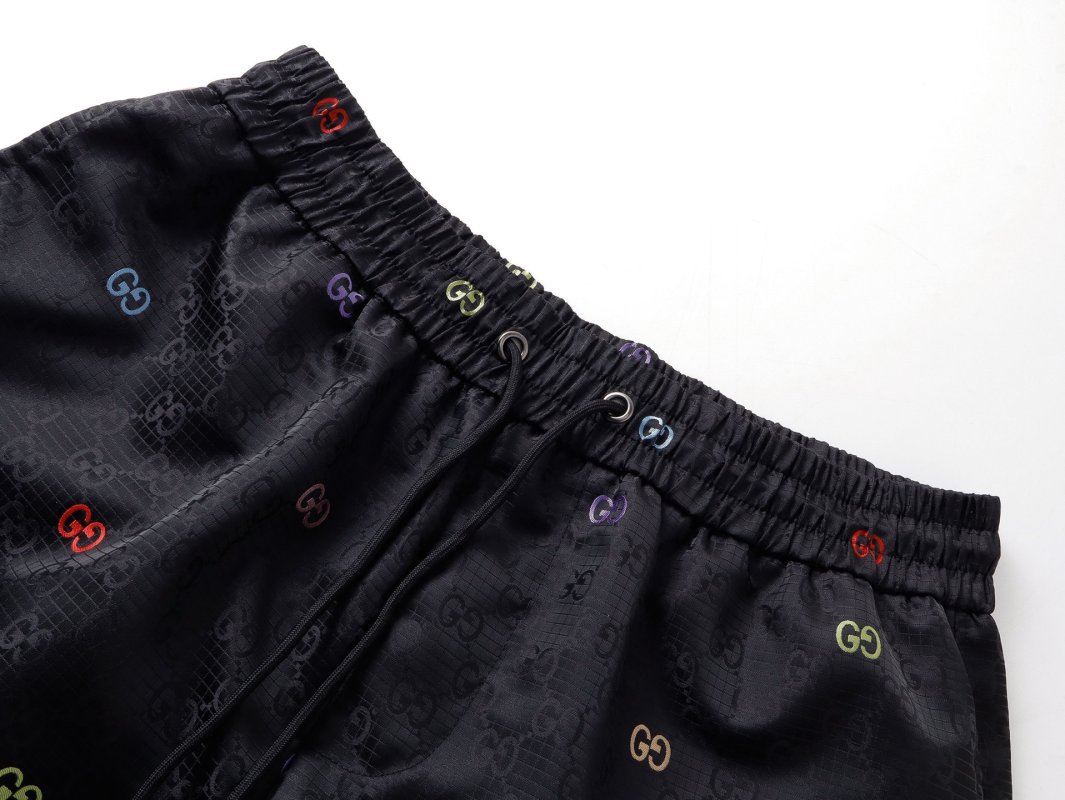 Gucci GG Monogram Black Shorts view