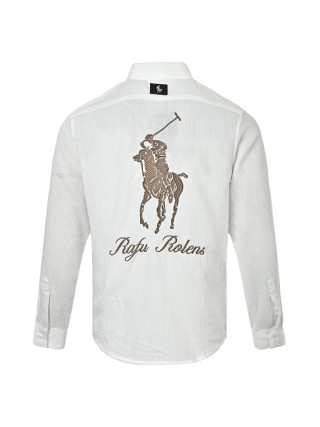 Polo Ralph Lauren Linen Shirt White view 4