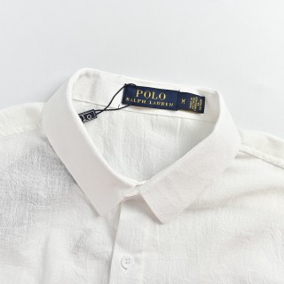 Polo Ralph Lauren Linen Shirt White view 6