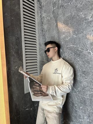 Moncler Grenoble Crew Neck Sweatshirt - Cream view 3