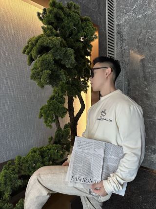 Moncler Grenoble Crew Neck Sweatshirt - Cream view 4
