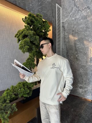 Moncler Grenoble Crew Neck Sweatshirt - Cream view 6