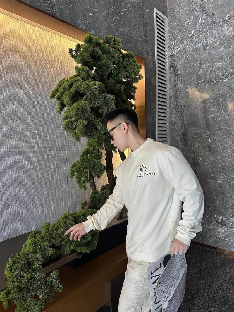 Moncler Grenoble Crew Neck Sweatshirt - Cream view
