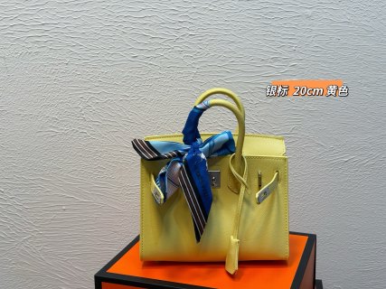 Hermès Birkin 20cm Platinum Purple Leather Handbag view 3