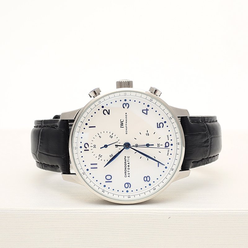 IWC Portuguese Chronograph Automatic Steel Watch 42mm view
