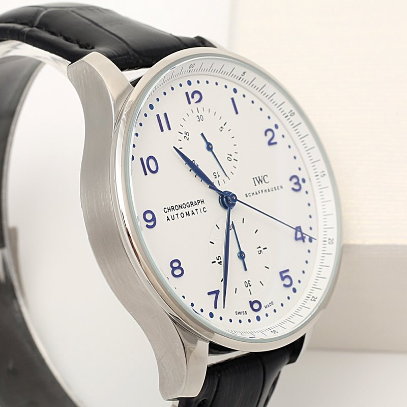 IWC Portuguese Chronograph Automatic Steel Watch 42mm view