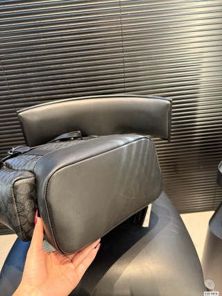 Coach Hitch Classic Monogram Backpack - Grey view 6