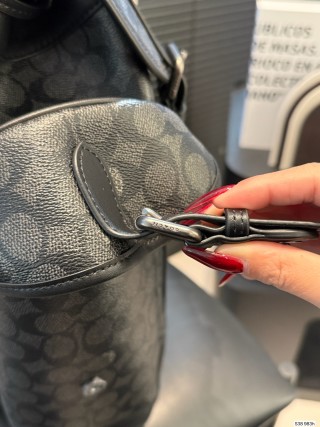 Coach Hitch Classic Monogram Backpack - Grey view 8