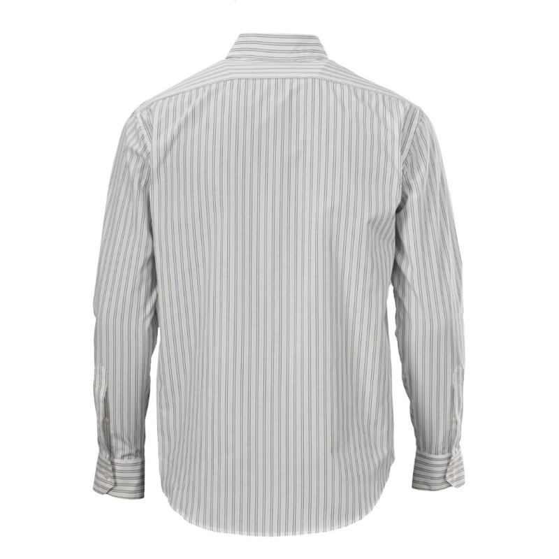 Dior Striped Button-Up Shirt White Blue view